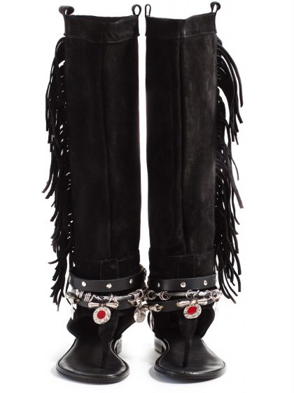 Letní kozačky ČERNÉ